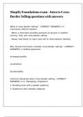 Shopify Foundations exam - Intro to Cross-Border Selling questions with answers