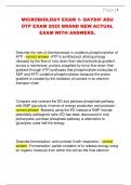 MICROBIOLOGY EXAM 1- DAYDIF ASU  DTP EXAM 2025 BRAND NEW ACTUAL  EXAM WITH ANSWERS&period; 