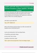 AANP  Questions and Correct Answers&sol; Latest Update &sol; Already Graded