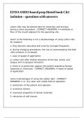 EFDA OHIO board prep Hottel book Ch3 isolation &ndash; questions with answers
