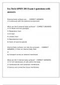 Ivy Tech APHY 201 Exam 1 questions with answers&comma;