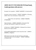 APHY 201 IVY TECH BLMGTN Final Study Guide questions with answers
