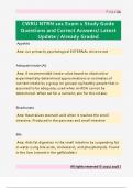 CWRU NTRN 201 Exam 1 Study Guide  Questions and Correct Answers&sol; Latest  Update &sol; Already Graded 