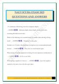 NAUI SCUBA EXAM 2025 QUESTIONS AND ANSWERS