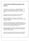 Ivytech Chem 101 Midterm questions with answers