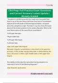 CEA Prep&colon; Full Practice Exam Questions  and Correct Answers&sol; Latest Update &sol;  Already Graded