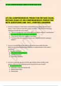 ATI RN COMPREHENSIVE PREDICTOR RETAKE EXAM&period;  RETAKE EXAM ATI RN COMPREHENSIVE PREDICTOR  WITH QUESTIONS AND 100&percnt; VERIFIED ANSWERS