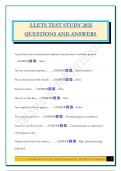 LLETS TEST STUDY 2025 QUESTIONS AND ANSWERS