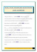 NCIC&sol;TCIC EXAM 2025 QUESTIONS AND ANSWERS