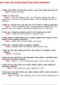 EPIC IMP 100 Exam Questions and Answers 2022