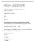 SDS Exam - NBRC EXAM 2025 UPDATE Verified Questions And Answers &vert; Guaranteed Success&excl;&excl;