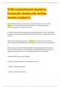 CISEC Exam Comprehensive Questions &lpar;Frequently Tested&rpar; with Verified Answers Graded A  Package Deal