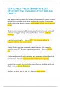 MS CHAPTER 57 SKIN DISORDERS EXAM QUESTIONS AND ANSWERS LATEST 2025-2026 UPDATE