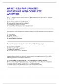 NR667- CEA FNP UPDATED QUESTIONS WITH COMPLETE ANSWERS