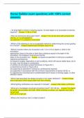  Owner Builder exam questions with 100&percnt; correct answers&period;