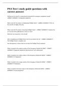 PSA Test 1 study guide questions with correct answers&period;