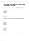 Prescribing Safety Assessment &lpar;PSA&rpar; Exam With Correct Answers 