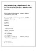 ISACA CyberSecurity Fundamentals - Intro to CyberSecurity Objectives &ndash; questions with answers