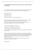 NU 272 Metabolism Study Guide & Practice Questions with answers Chamberlain College of Nursing