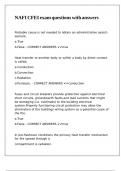 NAFI CFEI exam questions with answers