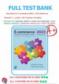 Test Bank for E-Commerce 2023&comma; 17th Edition by Kenneth C&period; Laudon&period; All chapters 1-12 included&period;