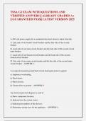 TSSA G2 EXAM WITH QUESTIONS AND  VERIFIED ANSWERS &vert;&vert; ALREADY GRADED A&plus;  &vert;&vert; GUARANTEED PASS&vert;&vert; LATEST VERSION 2025