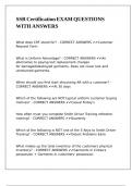SSR Certification EXAM QUESTIONS WITH ANSWERS