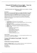 Virtual ATI Predictor Green Light &ndash; Test A & Test B &vert; 2025&sol;2026 Edition &ndash; Actual Exam Questions and Verified Answers &lpar;100&percnt; Correct &vert; Graded A&plus; &vert; Nursing Clinical Readiness&rpar;