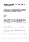 Med-Surg Exam I and GI ATI QUESTIONS WITH ANSWERS