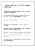 Test One - SURG 1001 QUESTIONS WITH ANSWERS