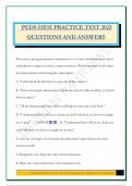 PEDS HESI PRACTICE TEST 2025 QUESTIONS AND ANSWERS