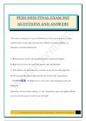 PEDS HESI FINAL EXAM 2025 QUESTIONS AND ANSWERS