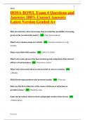 HOSA BOWL Exam 4 Questions and Answers 100- Correct Answers Latest Version Graded A&plus;