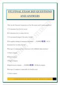FF2 FINAL EXAM 2025 QUESTIONS AND ANSWERS