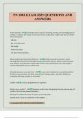 PN 1002 EXAM 2025 QUESTIONS AND ANSWERS