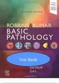 Test Bank for Robbins Basic Pathology 11th Edition by Kumar & Abbas &ndash; Chapters 1&ndash;24 Complete Verified Guide &lpar;Latest Update&rpar;