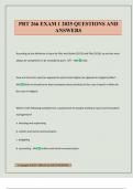 PRT 266 EXAM 1 2025 QUESTIONS AND ANSWERS