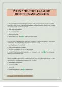 PSI FNP PRACTICE EXAM 2025 QUESTIONS AND ANSWERS
