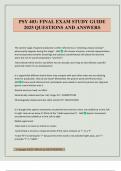 PSY 403&colon; FINAL EXAM STUDY GUIDE 2025 QUESTIONS AND ANSWERS
