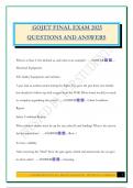 GOJET FINAL EXAM 2025 QUESTIONS AND ANSWERS