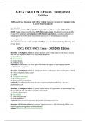 ADEX CSCE OSCE Exam &vert; 2025&sol;2026 Edition &ndash; 100 Actual Exam Questions with 100&percnt; Verified Answers &lpar;Graded A&plus; &vert; Updated to the Latest Clinical Standards&rpar;