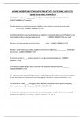 HOME INSPECTOR FLORIDA TEST PRACTICE QUESTIONS UPDATED QUESTIONS AND