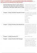 CDW110 EXAM &lpar;2025 updated&rpar; QUESTIONS AND ANSWERS &lpar;DETAILED & ELABORATED&rpar; fully solved