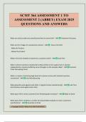 SCMT 364 ASSESSMENT 1 TO ASSESSMENT 2 &lpar;ABBEY&rpar; EXAM 2025 QUESTIONS AND ANSWERS