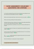 SCMT ASSESSMENT 1 EXAM 2025 QUESTIONS AND ANSWERS