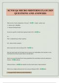 SCNM Q4 MICRO MIDTERM EXAM 2025 QUESTIONS AND ANSWERS