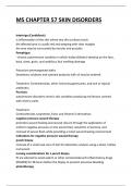 MS CHAPTER 57 SKIN DISORDERS QUESTIONS AND ANSWERS 2025