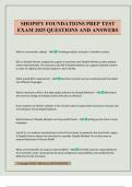 SHOPIFY FOUNDATIONS PREP TEST EXAM 2025 QUESTIONS AND ANSWERS