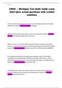 EMSIC &ndash; Michigan Test Study Guide exam 2025 &vert;new actual questions with verified solutions