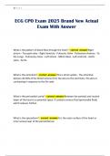 ECG CPO Exam 2025 Brand New Actual Exam With Answer